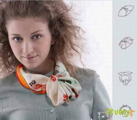 Как завязать шарф, платок?