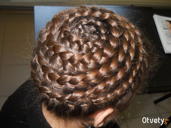 Как сделать улитку из косичек?